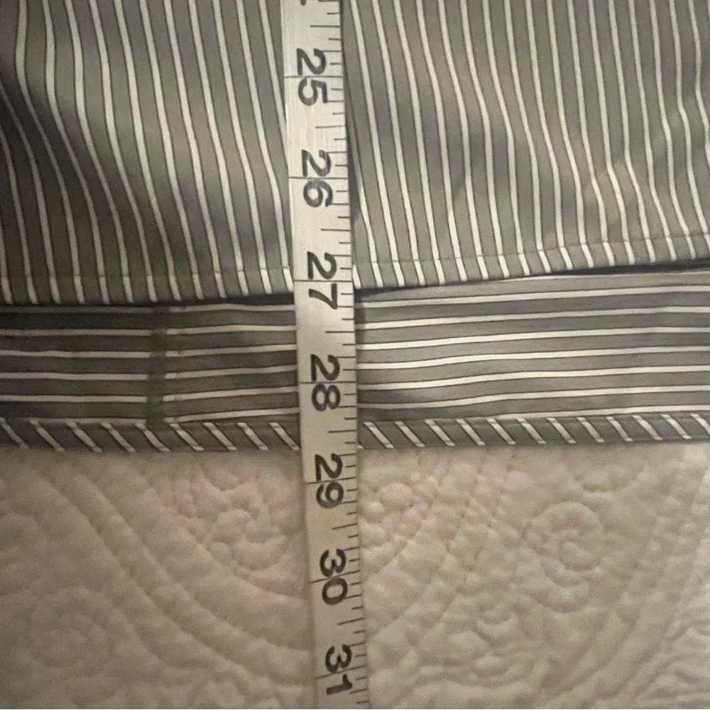 Lafayette 148 NY Classic Oversized Striped Button up Shirt, size Small - Picture 5 of 8